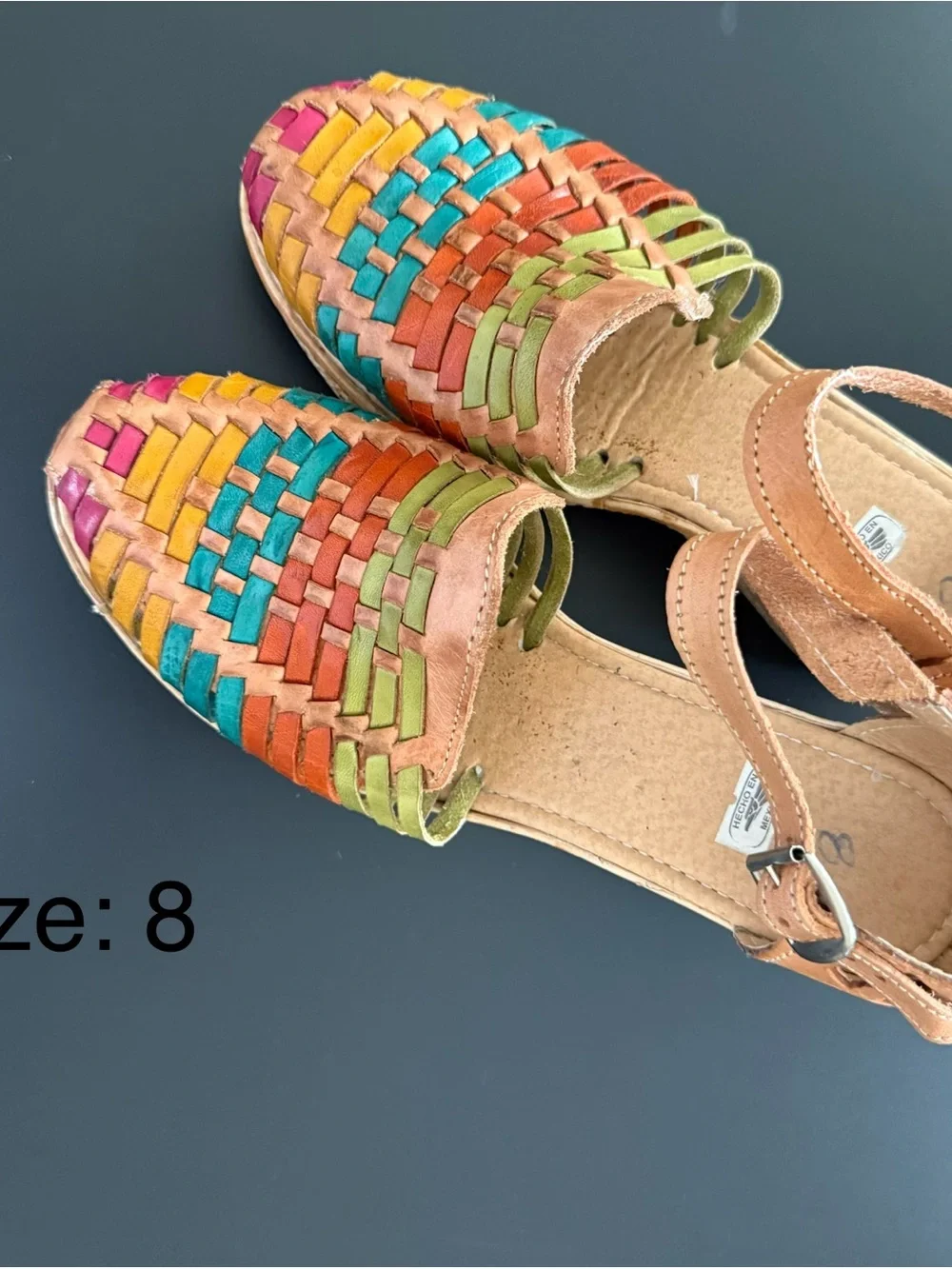 Made in Nexico Multicolor wedge espadrilles. Size: 8